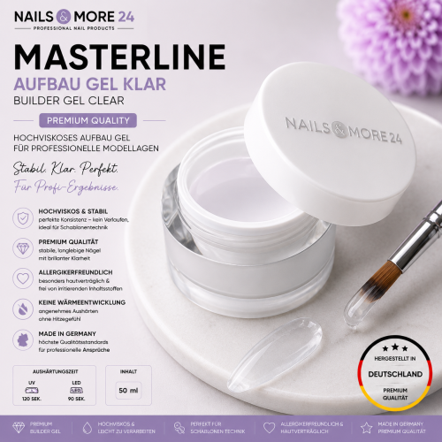 Builder Gel - Clear | Masterline premium quality | 50ml